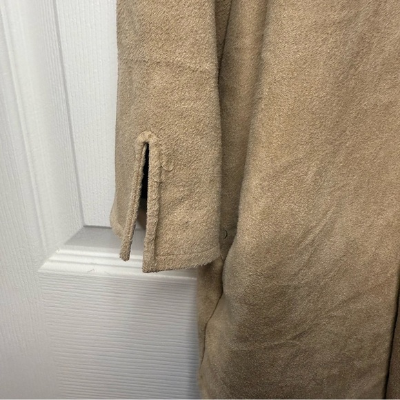 Gretchen Scott Designs Suedette Beige Open Front Women's Cardigan Size XS GUC - Picture 2 of 7